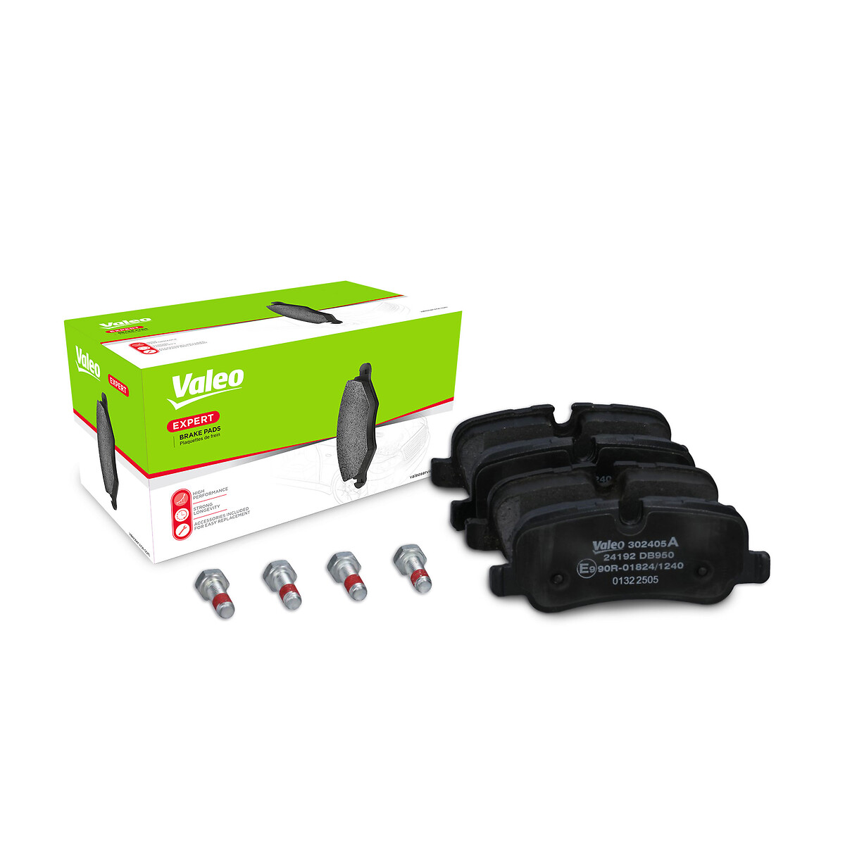 Jeu de 4 plaquettes de frein VALEO ref. 302405A